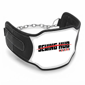 Heavy Duty Steel <b>Chain</b> Leather Dipping <b>Belt</b> With Customized Color Enhance Durability High Performance Workout Wear Gym <b>Belt</b> - Product Image 1