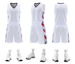Hot Sale Best Design Printed Basketball Kit / Basket Ball Sports Uniform/Sublimation Team Wear Breathable Basketball Uniform - Product Image 1