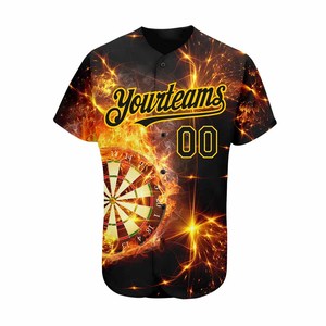 Maillot de baseball OEM personnalisé avec logo, vêtements d'équipe en gros, vêtements de sport, coupe classique, 100% polyester, sublimation - Product Image 1