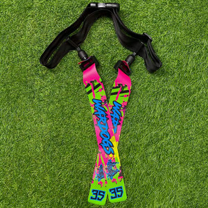 Banderas de Fútbol Americano Personalizadas y Sistema de Cinturones 7v7, Par Completamente Personalizable con Logotipos, Nombres, Números y Colores del Equipo, Totalmente Sublimadas - Product Image 2