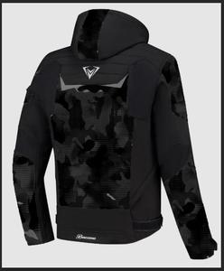 <b>Men's</b> High Quality Grey Black Cordura 220g Heat-Transfer Printed Motorcycle <b>Jacket</b> Full Sleeve Custom Logo Breathable Windproof - Product Image 2