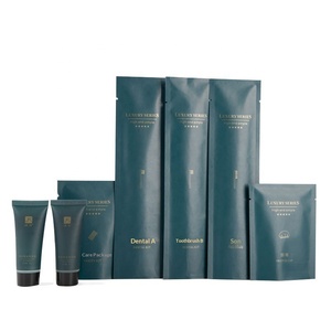 Kit d'articles de toilette écologiques pour hôtel, avec logo personnalisé, pour séjour à domicile ou en hôtel, comprenant un ensemble de brosses à dents, format voyage. - Product Image 5