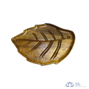 [HAUTE QUALITÉ] |   Plateau de service en bois en forme de feuille, plateau en bois pour fromage, fruits, en-cas, présentation alimentaire, en provenance du Vietnam - Product Image 1