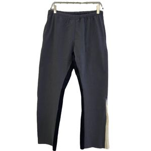 OEM Design de logo personnalisé Pantalon de survêtement évasé sport décontracté pour hommes Leggings légers à taille haute Patchwork Cordon de serrage Tissu peint - Product Image 1