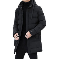 Veste matelassée décontractée pour homme, grande taille, avec capuche, doublure polaire, imperméable, fermeture éclair, réversible, coupe classique