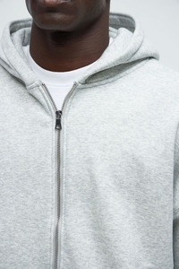 Sweat-shirt à capuche zippé pour homme, personnalisé, en coton de haute qualité, imprimé, style streetwear décontracté, vente en gros - Product Image 3