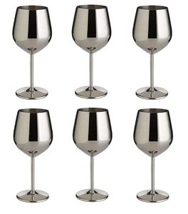 Verres à vin en acier inoxydable sans BPA, incassables, réutilisables, avec pied, pour la maison, les fêtes, les mariages, les hôtels et les restaurants - Product Image 4