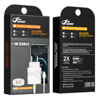 Boîte d'emballage pliable personnalisée en papier recyclé écologique 17pt avec pelliculage mat, gaufrage et revêtement UV pour téléphone portable