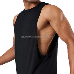 Camiseta deportiva informal sin mangas para hombre, chaleco de fitness muscular personalizado al por mayor, entrenamiento de gimnasia en varios colores con muestra gratis - Product Image 4