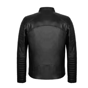 High Quality Stylish Waterproof Eco-Friendly <b>Leather</b> <b>Jacket</b> Men OEM Wholesale Comfortable Stand Collar <b>Winter</b> Casual - Product Image 2