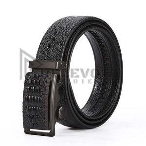 Ceinture en cuir véritable pour homme avec logo personnalisé, 4 mm d'épaisseur, en cuir de vachette pleine fleur, avec boucle en laiton massif - Product Image 2