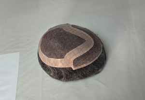 Peluca de Cabello Remy Chino Mono Front Lace Taz de Calidad Premium con Trama Única y Estilos de Ondas Profundas Naturales - Product Image 3