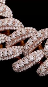 Indian Manufacture Rose Gold Pave Diamond Rope Chain <b>Statement</b> <b>Necklace</b> Unisex Luxury Everyday Wear Available for Best Price - Product Image 4
