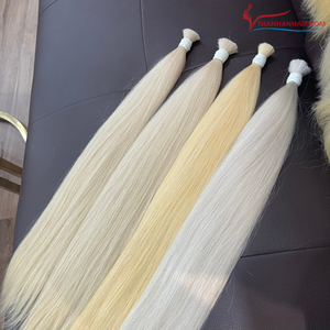 Prix usine 100% Extensions de cheveux crus vietnamiens noir droit en vrac Super lisse sans enchevêtrement grand stock - Product Image 6