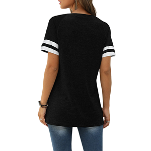 เสื้อยืดผู้หญิงแห้งเร็วสำหรับฤดูร้อน แขนสั้น เหมาะสำหรับออกกำลังกาย เนื้อผ้าเบาสบาย เหมาะสำหรับฟิตเนส วิ่ง โยคะ - Product Image 2