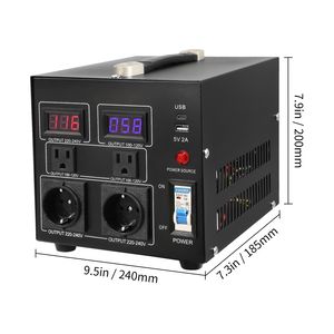 Convertitore di Tensione Industriale 2000W da 110V a 220V, Inverter e Convertitore Step Up/Down per Accesso a 220 Volt - Product Image 5