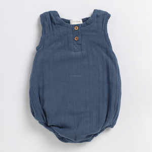 Mameluco de bebé de muselina de viscosa de bambú teñido personalizado Unisex de la mejor calidad, ropa lavada más suave - Product Image 4