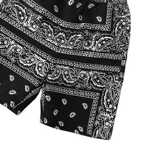 Conjunto de Camiseta y Pantalones Cortos Unisex de Algodón 100%, Diseño Moderno, Ligero, con Estampado Paisley, Corte Regular Informal - Product Image 4