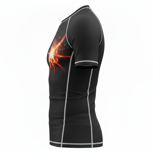Classic short sleeve rash guard sublimated compression shirt breathable durable seams premium quality MMA BJJ <b>surf</b> training wear - Product Image 3