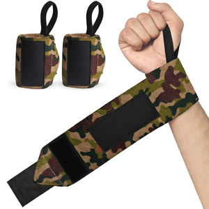 สายรัดข้อมือยกน้ำหนักแบบกันลื่น ระบายอากาศได้ดี หลายสี สำหรับออกกำลังกาย  พร้อมตัวล็อคแบบตะขอและห่วง  ผลิตจากโพลีเอสเตอร์/ไนลอน - Product Image 3