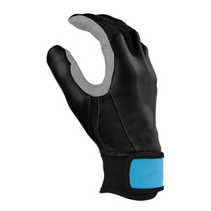 Gants de frappe en cuir noir rembourrés avec fermeture auto-agrippante, unisexes, pour entraînement adulte - Product Image 2