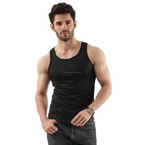 Camiseta Deportiva Unisex de Algodón 100%, sin Mangas, con Malla Elástica Transpirable, Estilo Urbano, con Decoración Estampada - Product Image 1