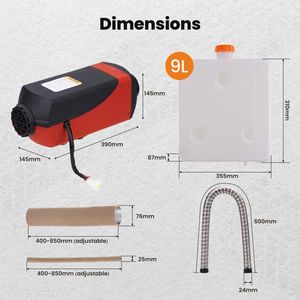 Riscaldatore ad Aria Diesel 12V 5KW con Monitor LCD per Auto, Camion e Camper, Componenti e Sistemi RV - Product Image 5