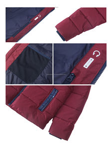 Chaqueta de plumón para hombre de alta calidad, Abrigo acolchado térmico empacable con cremallera a prueba de viento, abrigo de invierno cálido con decoración de piel - Product Image 6
