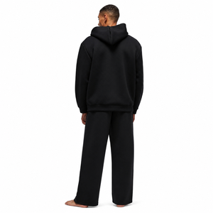 Conjunto Deportivo Personalizado para Hombre en Algodón Grueso |   Sudadera con capucha y cremallera completa y pantalones deportivos de pierna ancha |   Conjunto Deportivo Premium de Estilo Urbano - Product Image 2