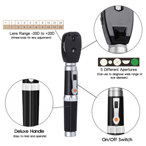 Portable Professional Medical Diagnostic <b>Kit</b> <b>Electric</b> Power Source Direct Ophthalmoscope and Otoscope Set for ENT - Product Image 4