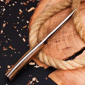 Couteau de survie et de chasse A&M ENTERPRISES, artisanal, en acier inoxydable, avec manche en bois, pointe clip, pour extérieur, EDC, personnalisation ODM, USA - Product Image 3