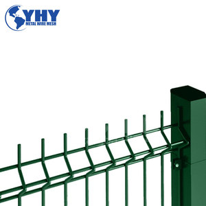 Sơn tĩnh điện hàn dây tấm với hình chữ V uốn 50x200mm lỗ 3D cong hàng rào tam giác uốn cong 1.83m x 2.5m Bảng điều khiển - Product Image 4