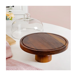 Support à gâteau en bois pour décoration de salle à manger, idéal pour les fêtes, mariages et anniversaires – Support à gâteau créatif pour cuisine - Product Image 4