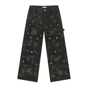 Pantalons baggy hip-hop, pantalons de skate surdimensionnés, vente en gros de streetwear - Product Image 1