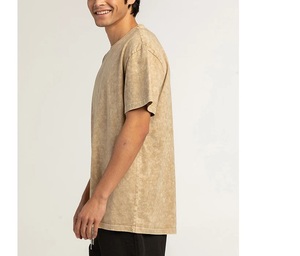 Acid Wash Front <b>T</b> <b>Shirts</b> Blank 100% Cotton High Quality Heavyweight 260gsm Oversized Vintage <b>Boxy</b> Men's <b>T</b> <b>Shirt</b> Wholesale - Product Image 5
