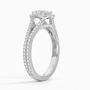 BOJ <b>Ring</b> 089 Oval Cut 925 <b>Silver</b> Halo Prong Stone <b>Solitaire</b> Diamond <b>Ring</b> 2ct D Color VVS1 Moissanite GRA Certified Low Price - Product Image 2