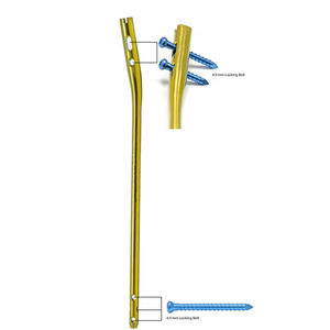 Sistema de clavos intramedulares tibiales suprapatelares para traumatismos ortopédicos, para la estabilización de fracturas de miembros inferiores con bloqueo multipiano - Product Image 2