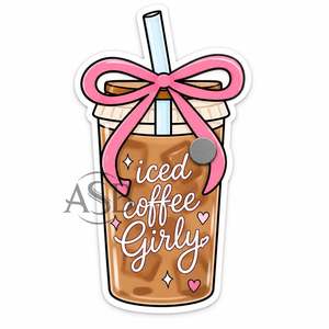 <b>Iced</b> <b>Coffee</b> Girly Acrylic Lash Tile Cute <b>Coffee</b> <b>Cup</b> Eyelash Extension Holder Aesthetic Custom Logo Printing - Product Image 1
