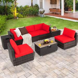 Wicker Sofa Set <b>for</b> Luxury <b>Garden</b> Lounge Indoor Comfort and Outdoor Relaxation Wholesale - Product Image 6