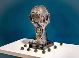 Champion basketball <b>trophy</b> Premium metal award Stainless steel - Product Image 6
