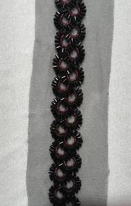 Encaje Decorativo con Cuentas para Burka, Adorno de Encaje Bordado con Cuentas para Abaya, Hijab, Vestidos, Prendas de Vestir, Costura y Accesorios de Moda - Product Image 3