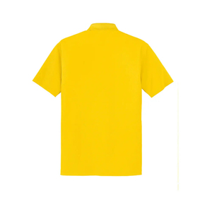 <b>Men's</b> <b>Yellow</b> Short Sleeve Polo <b>Shirt</b> Solid Color Cotton Pique Knitted Casual Breathable Regular Fit Button Design polo <b>shirt</b> - Product Image 5