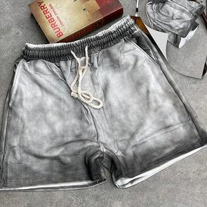 OEM 2026 Custom Men's French Terry Allover Acid Washed 100% Cotton Casual Style Elastic Waist Strings Anti-Wrinkle Eco-Friendly - Product Image 4