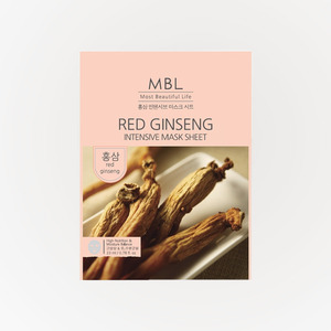 Mascarilla facial en lámina Embiel Hongsam Intensive Mask Sheet, 10 unidades, mascarillas faciales coreanas, mascarilla facial de ginseng, mascarillas faciales de hidrogel - Product Image 3