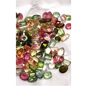 133 Pcs of Natural Multi Tourmaline 8mm to 15mm Pear Oval Octagon facet 201 Cts Iroc Sales High Quality loose gemstones US4925 - Product Image 5