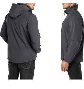 Windproof Breathable Fur Trim Winter Sleeveless Vest <b>Men</b> Custom Softshell <b>Jacket</b> Travel <b>Running</b> Stand Customized Front 100% - Product Image 3