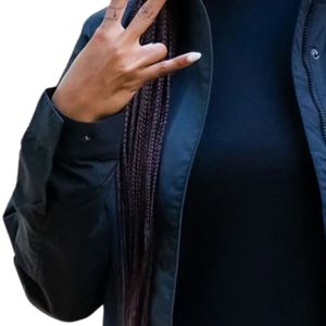 Chaqueta Negra Sigma Gamma Rho para Mujer, Estilo Ligero, Casual, con Botones, para Hermandades Griegas - Product Image 4