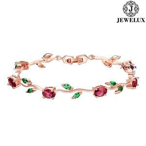 High Modern Elegant Moissanite Tennis <b>Bracelet</b> Unisex with Brilliant Sparkle Stones Gold Plated Gift at Export Price - Product Image 3