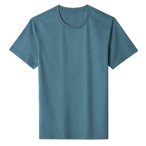 Camisetas Negras Personalizadas para Hombre, Manga Corta, Cuello Redondo, Tela de Lana, Logotipo Frontal Serigrafiado, Estilo Formal, Corte Holgado - Product Image 2