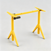 PRORIALS Bureau debout électrique moderne personnalisé à moteur unique, table de travail de bureau réglable en hauteur, design unique, métal ergonomique
